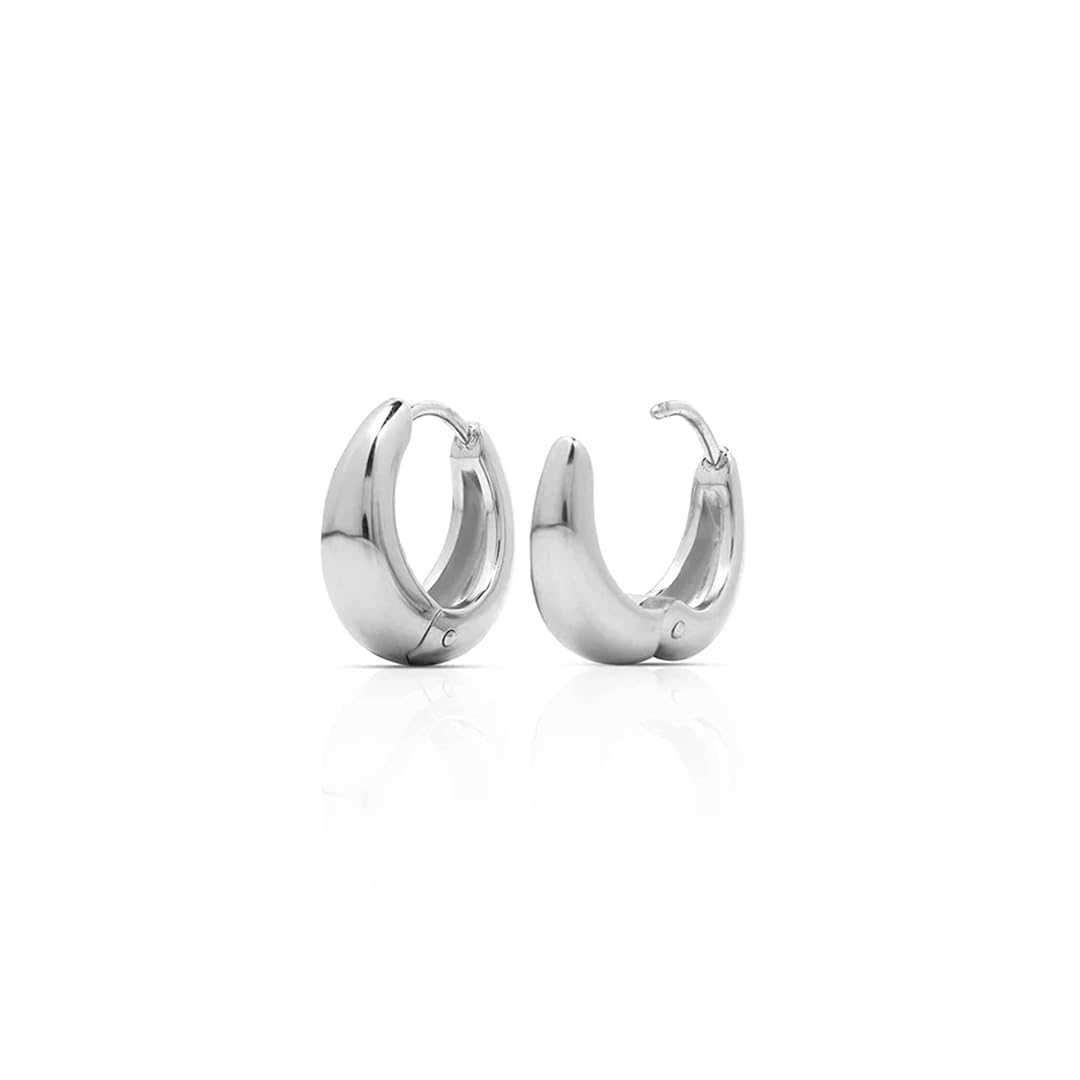 Kaizo Men's Hoop Earrings 18K Gold Plated Stainless Steel Jewelry for Men | Stylish Hinged Back Clasp Earrings for Boys | Waterproof and Anti Tarnish Daily Wear Accessory for Gifting-image-4