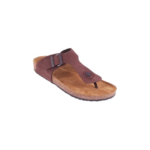 Image of Mochi Men's Leather Thong Sandal with Cork Footbed