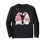 Photo Gallery cute valentines day gnome couple for women who loves pink maglia a manica Photo Gallery cute valentines day gnome couple for women who loves pink maglia a manica