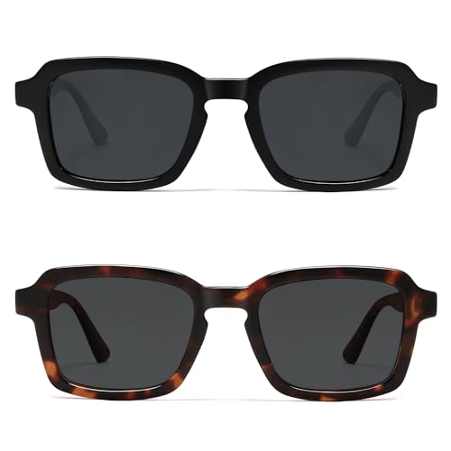 Image of VANLINKER Polarized Trendy Square Sunglasses for Women Men 2026 Retro Chic Cute Shades VL9849