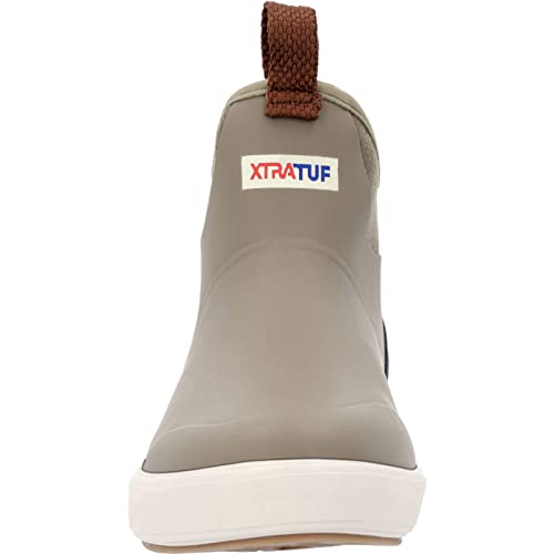 Image of XTRATUF 6 inch Men's Vintage Ankle Deck Boot - Lightweight, 100% Waterproof Rubber Footwear - Slip-Resistant Outsole - Moisture-Wicking Liner - Pre-Distressed Finish