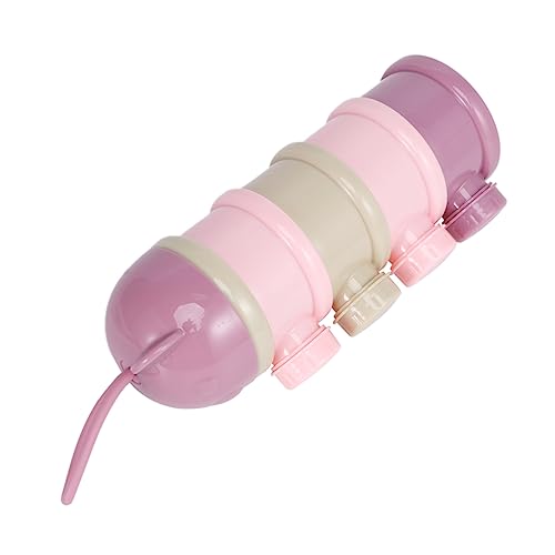 Garneck Cartoon Milk Powder Box Portable Packaging Container for Large Capacity Milk Powder Storage Violet