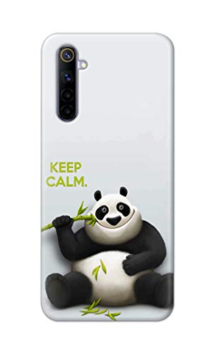 Image of PRINTFIDAA� Printed Hard Back Cover Case for Realme 6 | Realme 6S | Realme 6i Back Cover (Cartoon Panda) -2808