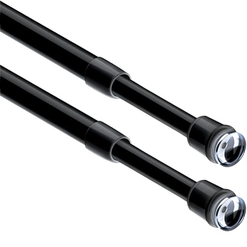 Gdevkhn 2 Barras De Sujeción Para Cortinas,Barra Tensora Sin Necesidad De Taladrar,Barra Telescópica Extensible Para Sujetar,Para Cortinas,Armarios,Estanterías De Bricolaje,Color Negro 50,5 80 Cm Gdevkhn 2 Barras De Sujeción Para Cortinas,Barra Tensora Sin Necesidad De Taladrar,Barra Telescópica Extensible Para Sujetar,Para Cortinas,Armarios,Estanterías De Bricolaje,Color Negro 50,5 80 Cm