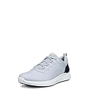 ECCO Women's S Casual Sport Lace Waterproof Golf Shoe, Concrete/Marine, 5-5.5