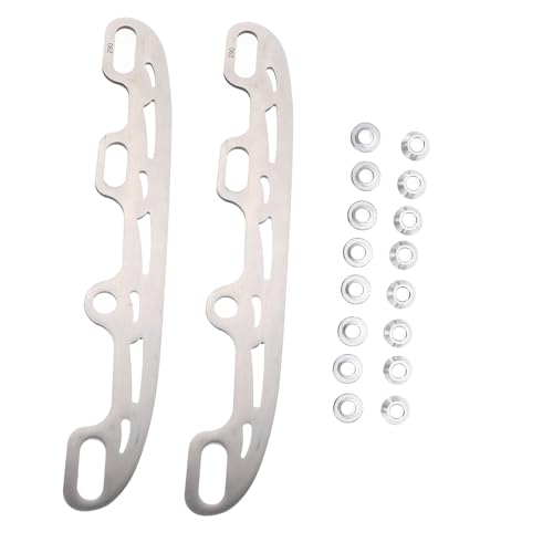 Lame interchangeable de hockey 290 mm en acier inoxydable avec 16 bouchons