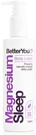 BetterYou Magnesium Sleep Mineral Lotion - Relaxes Tired Bodies and Soothes Senses Before Rest - Absorbs Rapidly into Skin - Made with Essential Oils of Lavender and Chamomile - 6.08 oz
