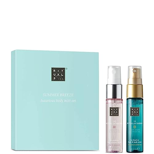 Image of Rituals Summer Breeze Hair & Body Mist Set Sakura Karma 20ml travel set boxed Gift set
