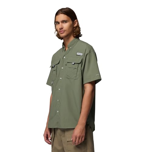 Image of Columbia Men Omni-Shade Bahama II Hiking and Trekking Short Sleeve Shirt