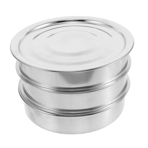 TOYANDONA Bandejas Apilables para Germinación de Inoxidable con Tapa Kit para de de Trigo Verde y Brócoli Diseño y Versátil para Cocina y Restaurante