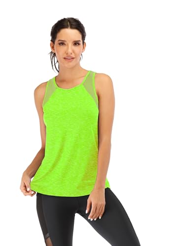 Image of ICTIVE Workout Tank Tops for Women Sleeveless Yoga Tops for Women Mesh Racerback Tank Tops Muscle Tank