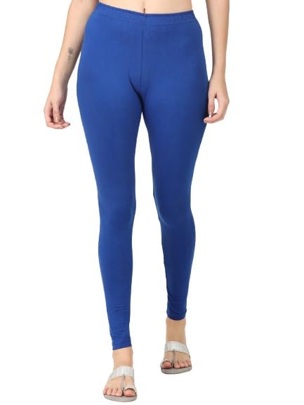 Image of Robinbosky Premium Stretchable Cotton Ankle Legging for Women | Suitable for Formal wear & Casual wear | High-End Elastic Makes The Leggings Squat Proof and Durable for Travel, Yoga, & Workout.