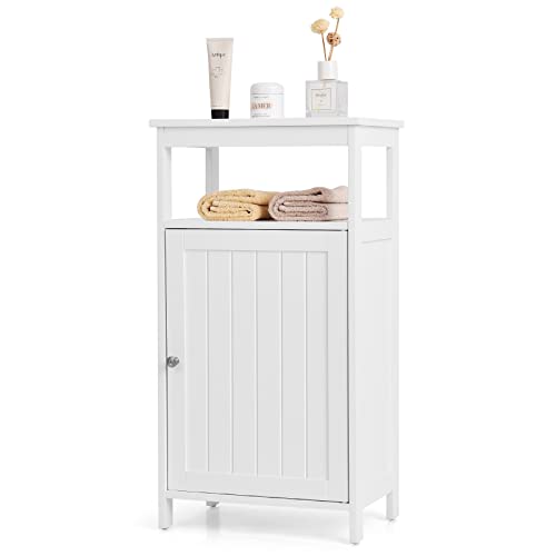 GLACER Floor Storage Cabinet, Multifunctional Side Storage Cabinet with Three-Position