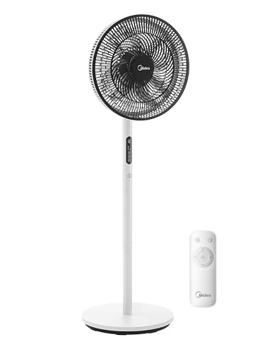 Midea Pedestal Fan 19dB Quiet Mobius Blades 30W DC Motor 9H Timer
