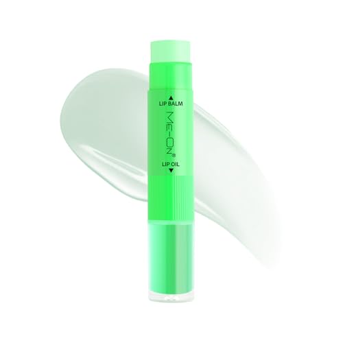 Image of ME-ON Juicy Lips Duo | pH Lip Balm + Lip Oil Combo | Hydrating & Nourishing | Non-Sticky Gloss | For Dry & Chapped Lips | Soft, Glossy Finish | Travel-Friendly Lip Care (6.1 gm, Green Apple)