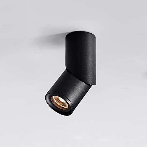 Adjustable Black LED Ceiling Spotlight | Rotatable Accent Lamp for Indoor Lighting | Gallery Picture Light & Mini Spotlights for Home Decor
