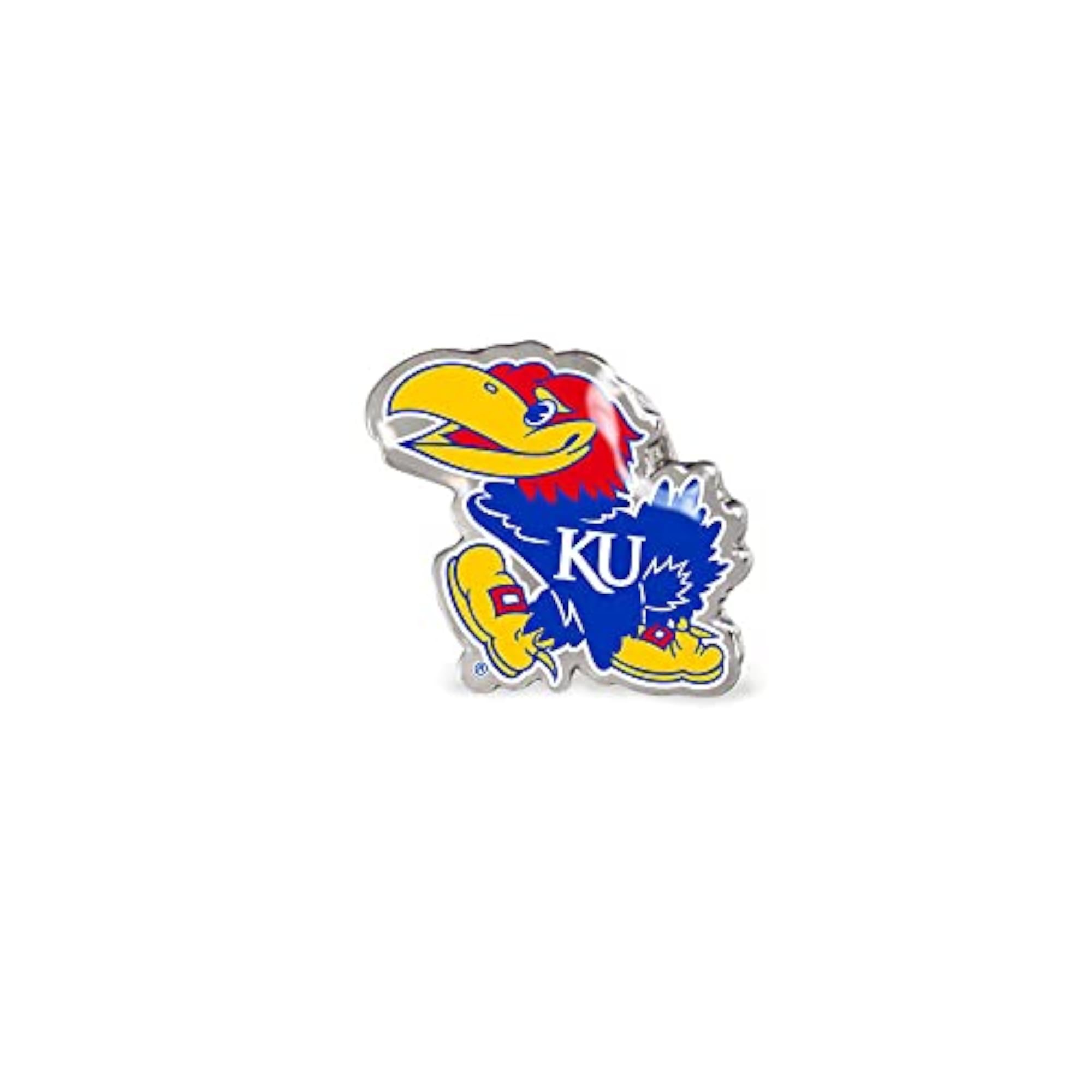University of Kansas Enamel Lapel Pin, Officially Licensed