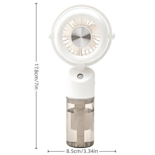 Ventilador de mano recargable con 3 velocidades para uso personal 6