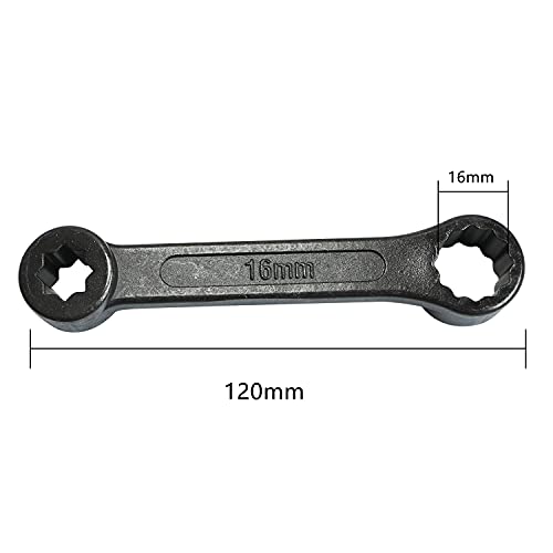 Image of DPTOOL 16mm Engine Motor Mount Socket Wrench 12 Point Design for Benz | Multiple Angle 3 /8'' Drive Engine Fixing Screws Wrench for Mercedes W220 W210 W203 W219 W221 W204