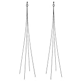 BYBAG Garden Stakes Obelisk Trellis for Climbing Potted Plants Outdoor,70.8inch Tall Wrought Iron A...