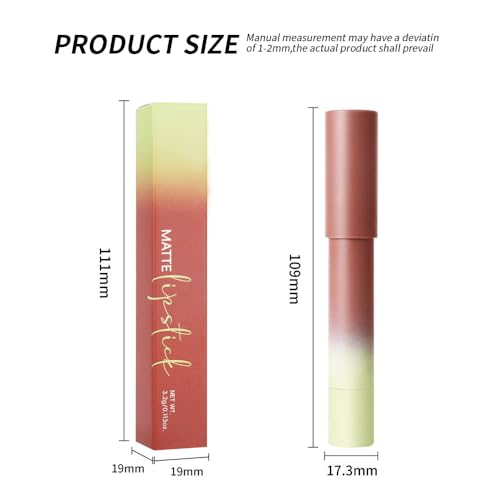 Image of Chestnut Brown Matte Lip Liner Pencil - Smooth & Moisturizing Lip Pencil for Precise Contour, Rich Color Payoff, Lightweight Everyday Lip Makeup, Twist-Up Design,08#