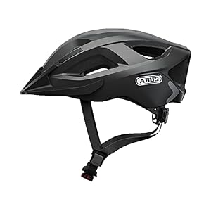 ABUS Aduro 2.0 City Helmet – Allround Bicycle Helmet in Sportive Design for City Traffic – for Women and Men – Black, Size L