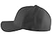 TOP HEADWEAR Blank Fitted Curved Cap Hat, Charcoal 7 5/8