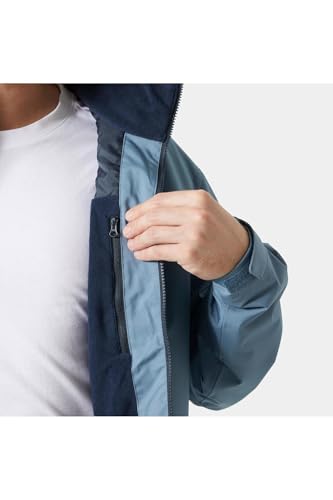Helly Hansen Herren Crew Hooded Midlayer Jacke, Gewaschene Marine, M – Ansicht 6