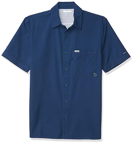 Columbia Mens PFG Zero Rules Woven Short Sleeve Shirt, Sun Protection