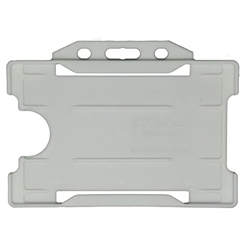 Identity-Plus: Clear Rigid Open Faced Landscape ID Card Badge Pass Holder (50) Cover