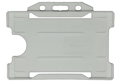 Identity-Plus: Clear Rigid Open Faced Landscape ID Card Badge Pass Holder (75)