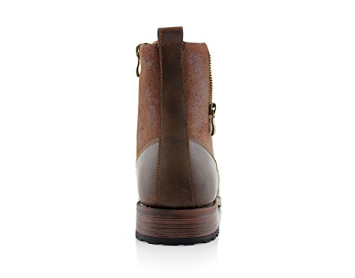 Image of Polar Fox Men's Casual Cap-Toe Ankle Boot Collection | Lace-Up Work, Combat, and Chukka Styles