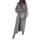 ❤[Material] – Ein erstklassiges, hochwertiges Produkt. Der erstklassige, hochwertige und langlebige Strickstoff fühlt sich weich an und hat ein ausgezeichnetes, nicht zu dickes oder dünnes, leichtes, dehnbares Gefühl, das ausreicht, um Sie tagsüber und nachts warm und bequem zu halten. Bietet eine einfache und lässige, aber stilvolle, vielseitige Strickjacke