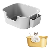 Amazon | 猫 トイレ 猫砂盆 大型 猫用トイレ本体 スコップ付き