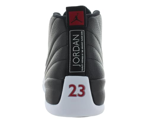 Nike Mens Air Jordan 12 Retro Sneaker, Adult, Black/Varsity Red-White, 12 M US