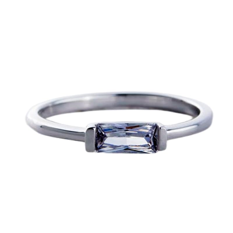 Bague solitaire en argent sterling 925 anti-accroche avec serti
