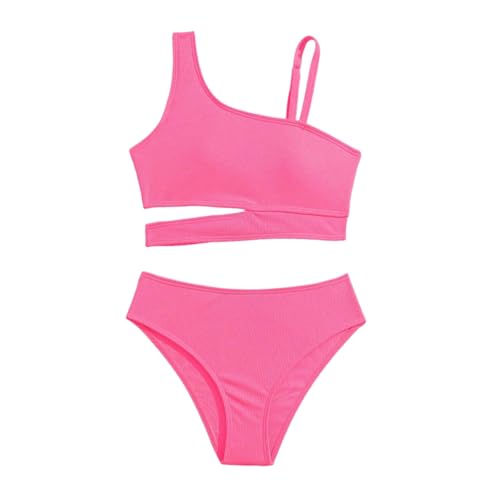 Conjunto de Bikinis Niña 2 Piezas Tankini Traje de Baño Niñas Deportivos Bañador Verano para Natación Playa Surf Ropa de Baño Chica con Top Braguita   9 16 Años