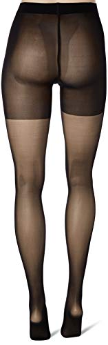 Wolford Individual 10 Tights For Women Sheer Shaping Pantyhose Reinforced Panty Shadow Toe Soft Waistband for All-Day Comfort Black Black X-Large4