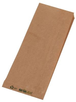 1000 Bäckerfaltenbeutel Bäckertüten Faltenbeutel braun Natron Kraftpapier (422, 14+6x28cm)