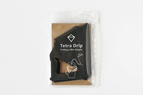 Munieq Tetra Portable Coffee Drip, Stores Flat, 3.5 Cups, Gray, Plastic Style #TOP2