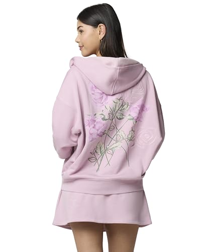 Image of florence by mills Women's Cozy Crush Oversized Graphic Zip Hoodie