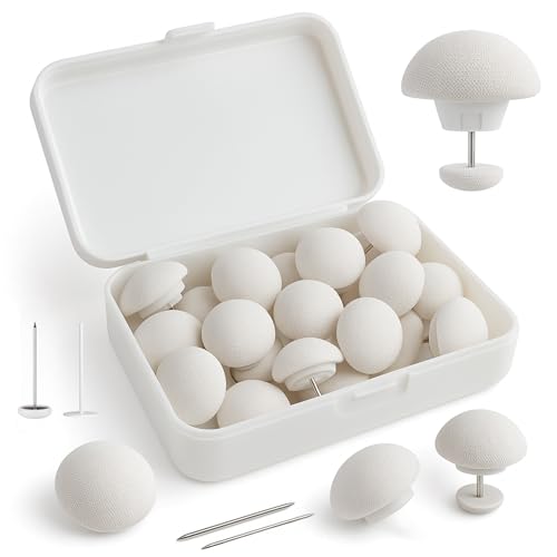 HKaizen 20 PCS Clip para Funda Nórdica y Sábanas Bajeras | Sujeta Edredón Nórdico sin Dañar Tela | Incluye Agujas Metálicas y Plásticas + Caja | Clips de Fijación Antideslizantes (Blanco)