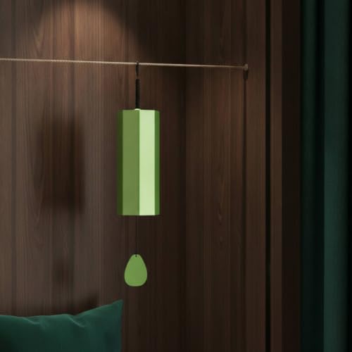 Campana de viento elegante Milageto de diseño hexagonal y acabado dorado exclusivo para balcón 8