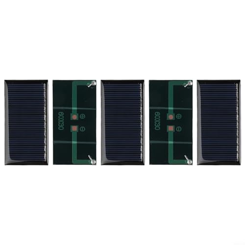 5 paneles solares para 3 dispositivos de 7 V, tablero de pegamento de 30 x 60 mm para proyectos solares compactos de bricolaje