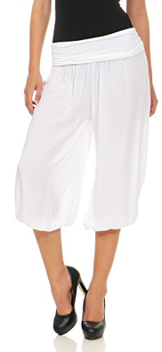 Malito – Damen Haremshose – Pumphose aus Baumwolle – Kurze Stoffhose...