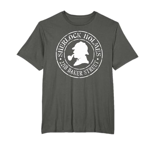 Sherlock Holmes Cotizaciones 221B Baker St. Detective británico Camiseta