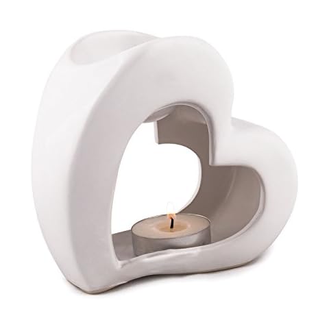 Pajoma Heart Oil Burner in White Cover