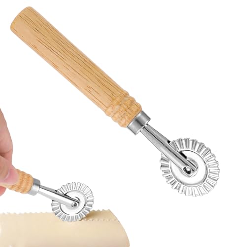 FRCTLNKG Teigrädchen Multifunktionales Teigrad und Nudelschneider Küchenwerkzeug für Hausgemachte Pasta und Ravioli