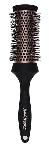 Denman DHH3RRG Brosse à boucler en céramique thermique moyenne pour brushing, lissage, boucles définies, volume et lifting des racines – Or rose et noir
