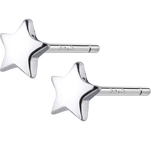 Preisvergleich Produktbild Sterne Ohrstecker Damen 925 Sterling Silber Stecker Ohrringe